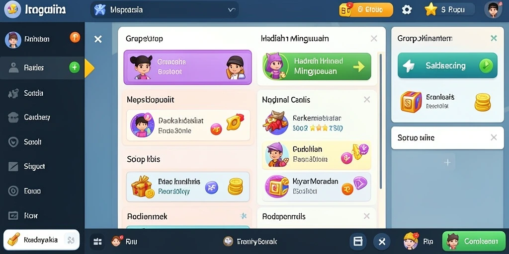 Tampilan awal yang menarik dan interaktif.