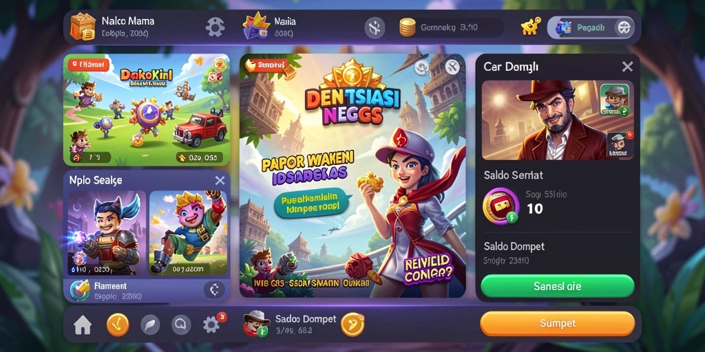 Tampilan karakter yang menarik dan beragam.