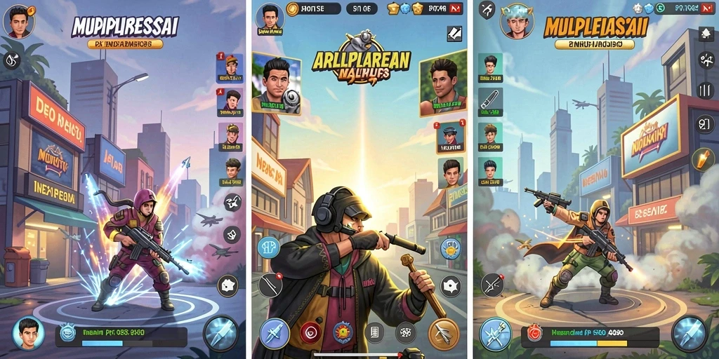 Screenshot pertama menampilkan tampilan utama permainan slot.