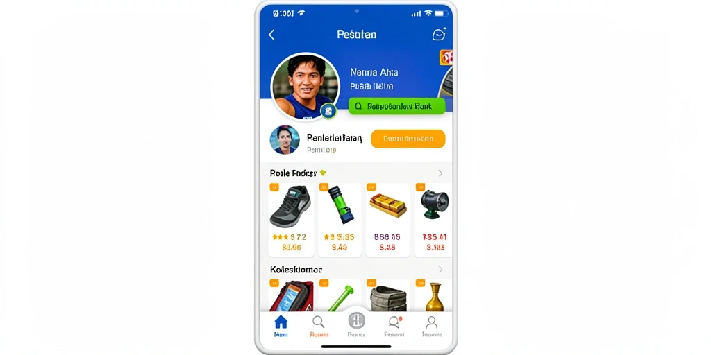 Tampilan awal yang mengesankan dan user-friendly.