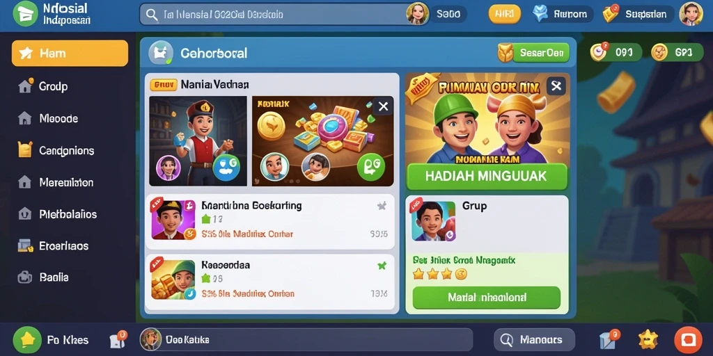 Tampilan antarmuka yang menarik dan sederhana.