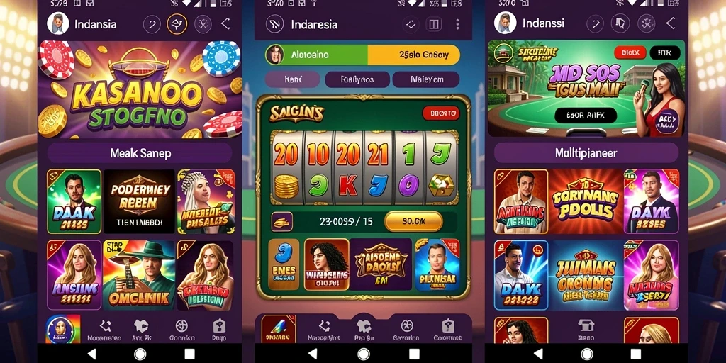 Tampilan awal permainan yang menarik dengan pilihan tema.